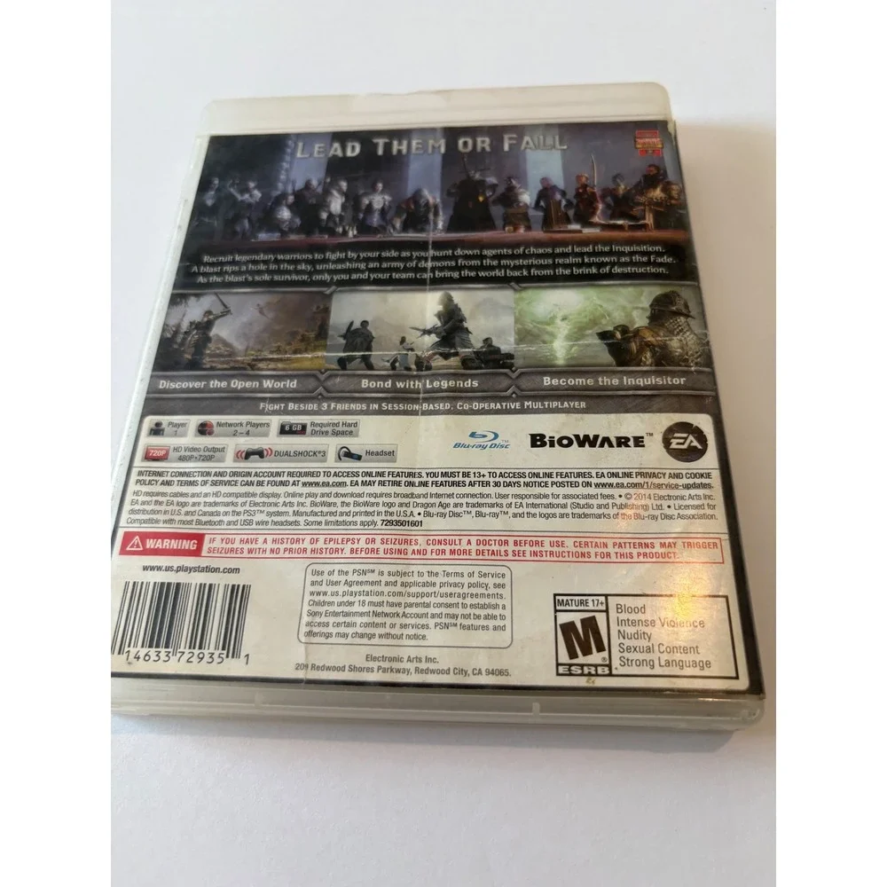 Dragon Age Inquisition PS3 Game Playstation 3 RPG‎ Action Adventure